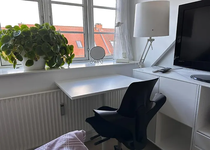 Vaerelse I Lejlighed Med Udsigt Og Ro